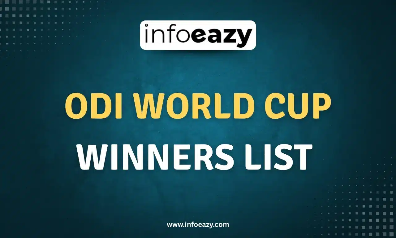 ODI World Cup Winners List