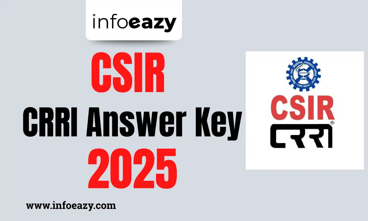 CSIR CRRI Answer Key 2025