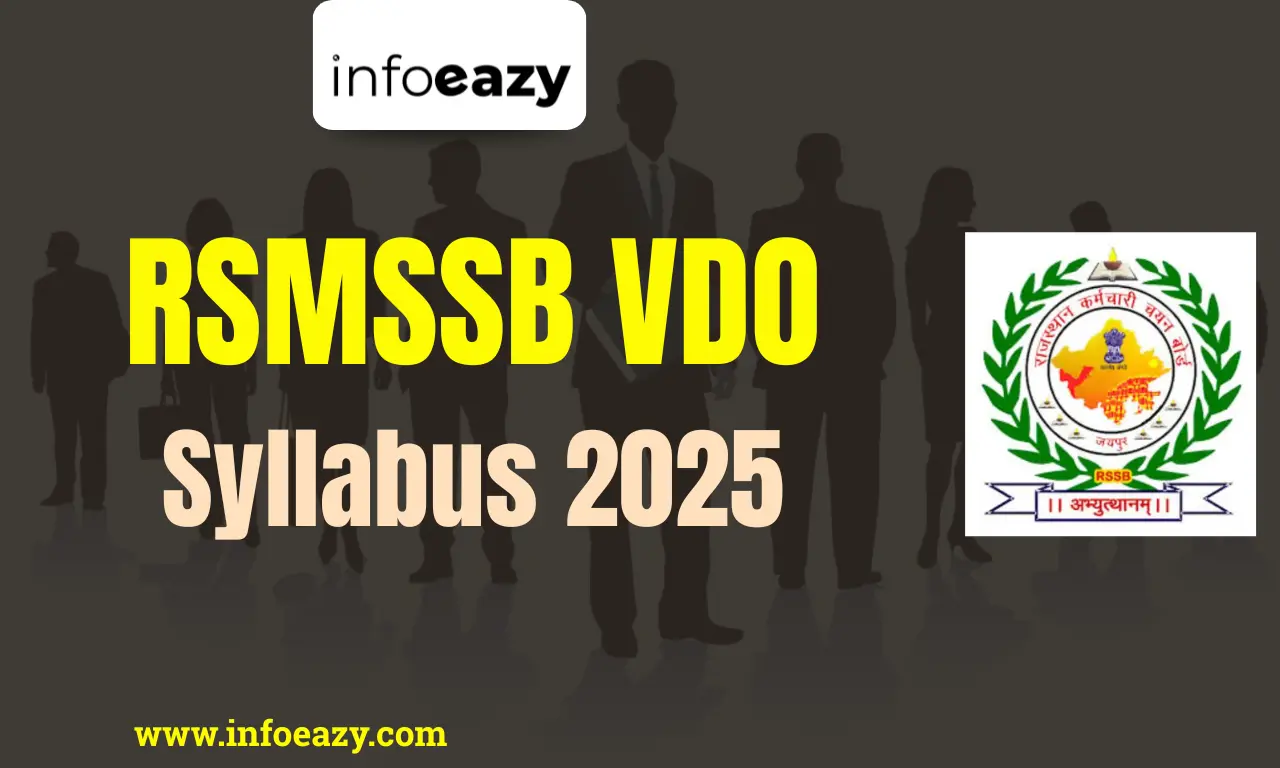 RSMSSB VDO Syllabus 2025