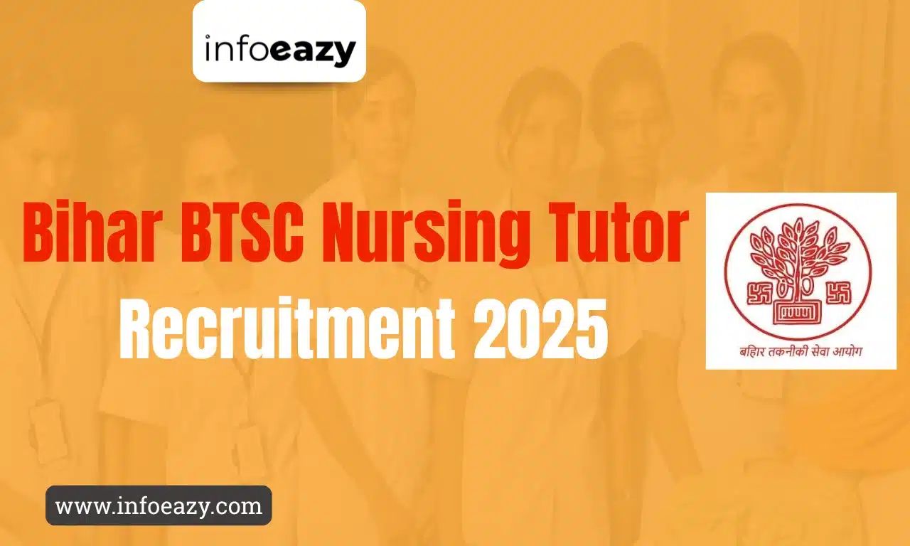 Bihar BTSC Nursing Tutor Recruitment 2025