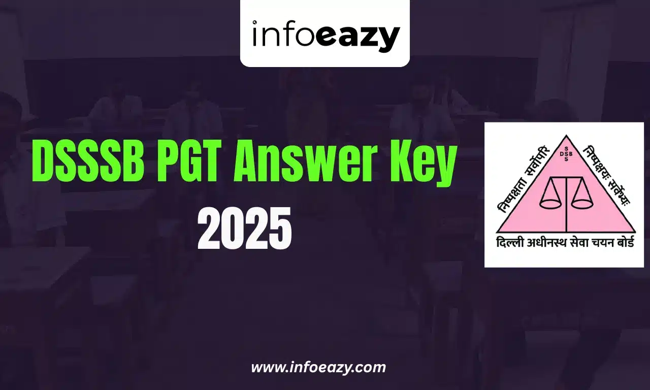 DSSSB PGT Answer Key 2025