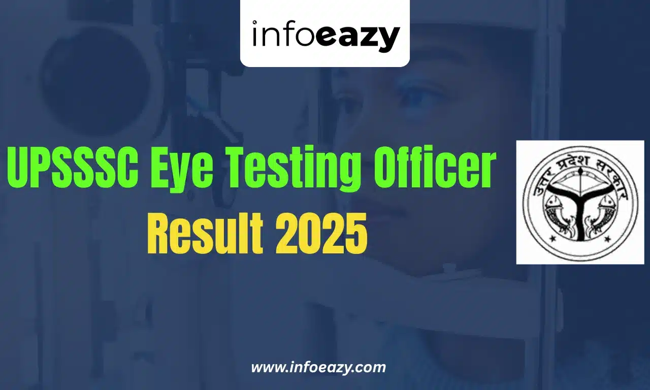UPSSSC Eye Testing Officer Result 2025