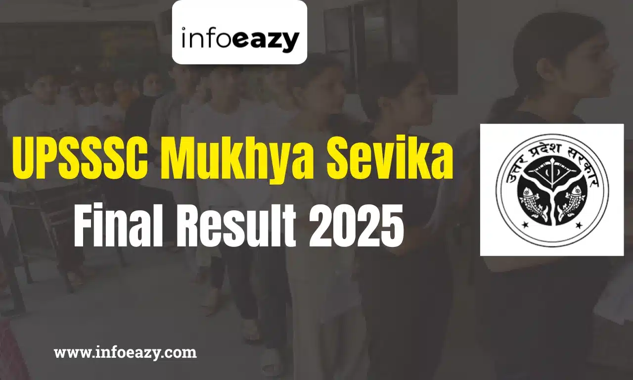 UPSSSC Mukhya Sevika Final Result 2025